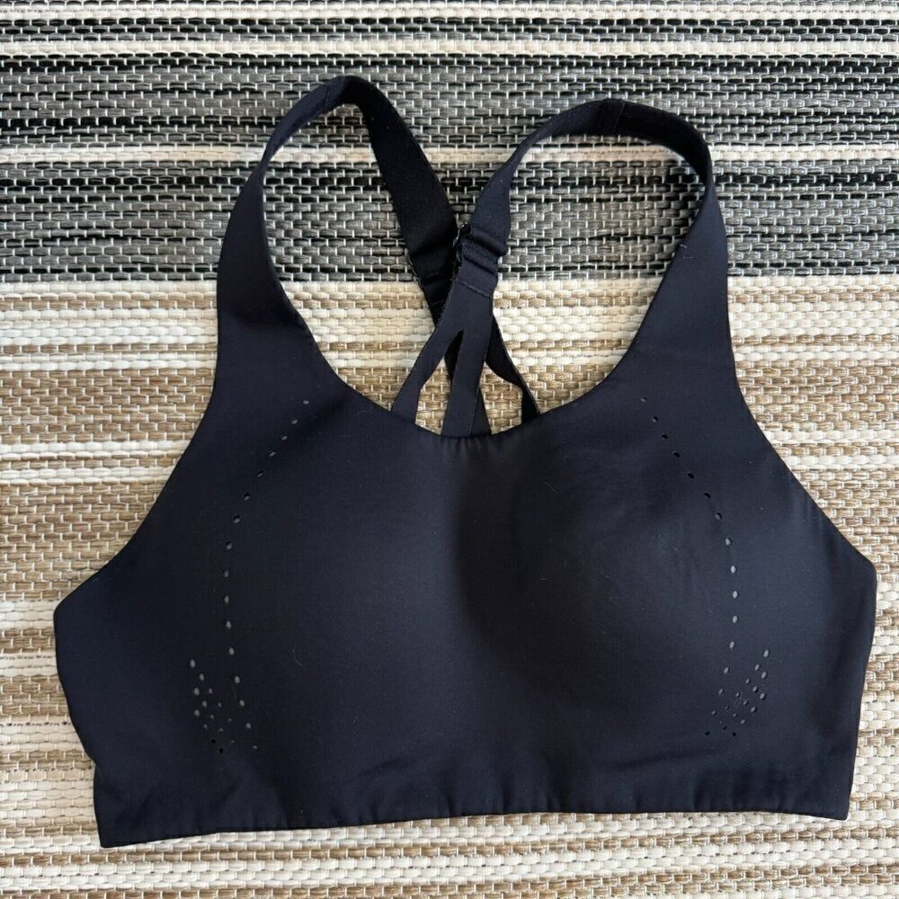 Lululemon Womens Air Support Bra Adjustable Straps Black 34C